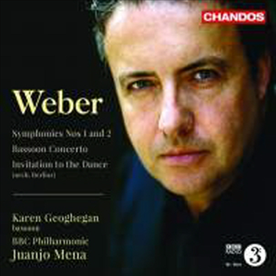 베버: 교향곡 1번, 2번 & 바순 협주곡 (Weber: Symphonies Nos.1, 2 & Bassoon Concerto)(CD) - Juanjo Mena