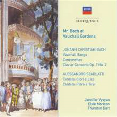 J.C. 바흐 & A. 스카를라티: 칸조네타와 칸타타 (J.C. Bach & A. Scarlatti: 6 Canzonetten & Cantaten - Mr. Bach at Vauxhall Gardens)(CD) - Jennifer Vyvyan