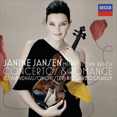 멘델스존 : 바이올린 협주곡 & 브루흐 : 바이올린 협주곡 1번, 비올라를 위한 로망스 (Mendelssohn : Violin Concerto Op.64 & Bruch : Violin Concerto No.1, Romance for Viola and Orchestra Op.85)(CD) - Janine