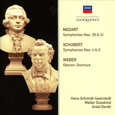 모차르트: 교향곡 39, 41번, 슈베르트: 교향곡 4, 6번 (Mozart: Symphony No.39 & 41, Schubert: Symphony No.4 & 6) (2CD) - Hans Schmidt-Isserstedt