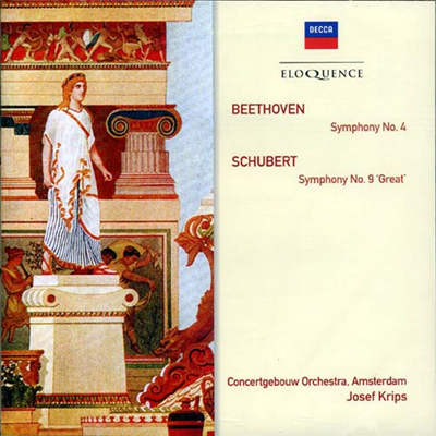 베토벤 : 교향곡 4번 Op.60 & 슈베르트: 교향곡 9번 D944 '그레이트 (Josef Krips conducts Beethoven & Schubert) (최초 CD 발매반)(CD) - Josef Krips