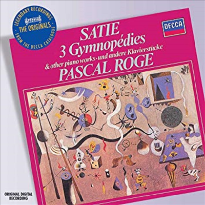 사티 : 짐노페디, 그노시엔느 (Satie : 3 Symnopedies, Gnossienne)(CD) - Pascal Roge