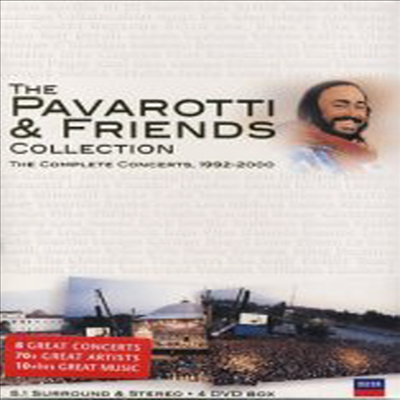 파바로티와 친구들 콜렉션 (Pavarotti &amp; Friends / Collection The Complete Concerts, 1992-2000) (4DVD) - Luciano Pavarotti