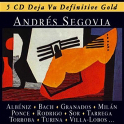 알베니즈, 바흐, 그라나도스, 파가니니 : 작품집 (Deja Vu Definitive Gold) (5CD Boxset) - Andres Segovia