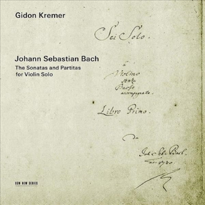 바흐 : 무반주 바이올린 소나타와 파르티타 (Bach : Sonatas and Partitas for Solo Violin BWV1001 - 1006) (2CD) - Gidon Kremer
