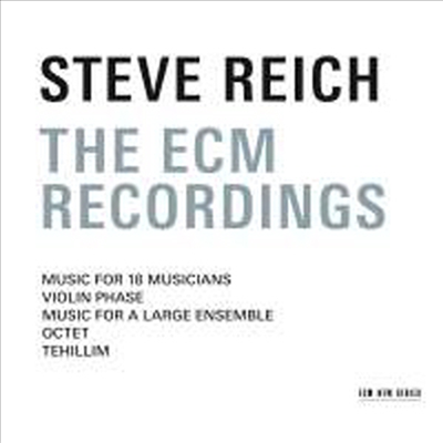 스티브 라이히 - ECM 녹음집 (Steve Reich - The ECM Recordings) (3CD) - Steve Reich Ensemble
