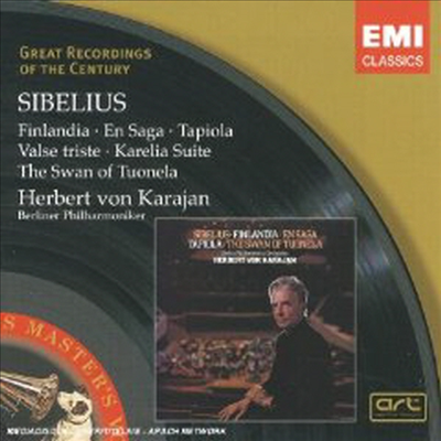 시벨리우스: 관현악 작품집 (Sibelius: Finlandia, En Saga, Tapiola, Valse Triste)(CD) - Herbert Von Karajan