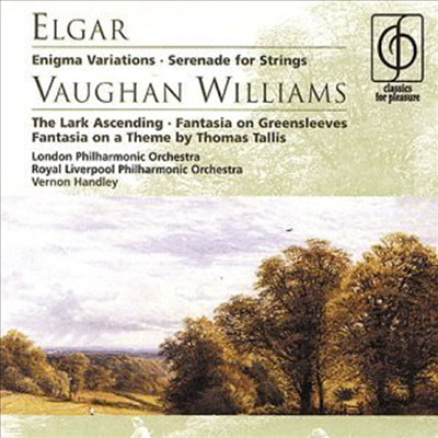 엘가 : 이니그마 변주곡 & 본 윌리암스 : 날으는 종달새 (Elgar : Enigma Variations and Vaughan Williams : The Lark Ascending)(CD) - Vernon Handley