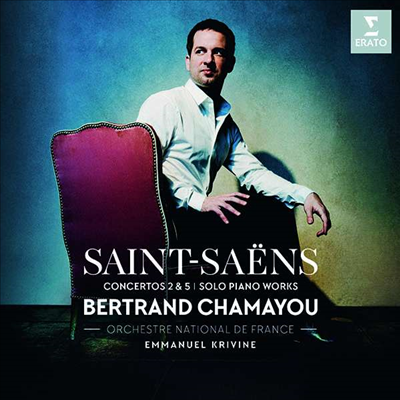 생상스: 피아노 협주곡 2 &amp; 5번 (Saint-Saens: Piano Concertos Nos.2 &amp; 5)(CD)(Digipack) - Bertrand Chamayou