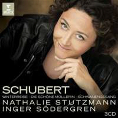 슈베르트: 겨울 나그네, 아름다운 물방앗간 아가씨 &amp; 백조의 노래 (Schubert: Die Schone Mullerin, Winterreise &amp; Schwanengesang) (3CD) - Nathalie Stutzmann