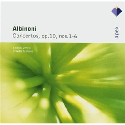 알비노니: 바이올린 협주곡 (Albinioni: Violinkonzerte Op.10 No.1-6)(CD) - Claudio Scimone