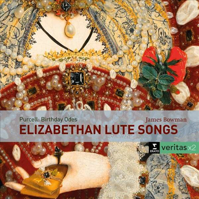 엘리자베스 시대 류트음악 &amp; 퍼셀: 메리여왕 생일을 위한 송가 (Elizabethan lute songs &amp; Purcell: Birthday Odes for Queen Mary) (2CD) - James Bowman