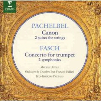 파헬벨 : 캐논, 파슈 : 트럼펫 협주곡 (Pachelbel : Canon, Fasch : Concerto for 2 trumpets)(CD) - Jean-Francois Paillard