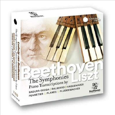 베토벤: 교향곡 전집 1 - 9번 - 리스트 피아노 편곡반 (Beethoven: Complete Symphonies Nos.1 - 9 for Piano by Franz Liszt) (7CD Boxset) - Jean-Louis Haguenauer