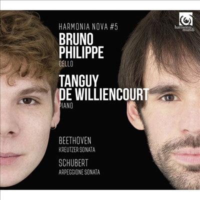 베토벤: 바이올린 소나타 9번 '크로이처' - 첼로 연주반 & 슈베르트: 아르페지오네 소나타 (Beethoven: Violin Sonata No.9 'Kreutzer' for Cello & Schubert: Arpeggione Sonata)(Digipack)(CD) - Bruno Philippe