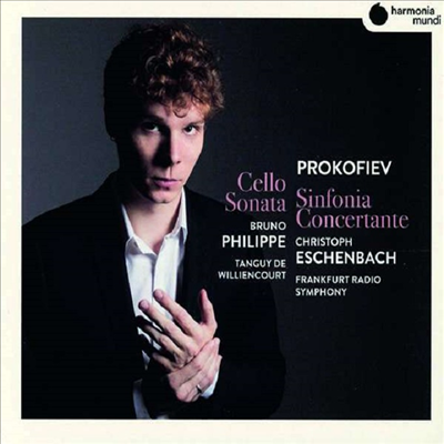 프로코피에프: 첼로 소나타 &amp; 신포니아 콘체르탄테 (Prokofiev: Cello Sonata &amp; Sinfonia Concertante)(CD) - Bruno Philippe