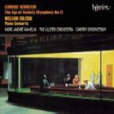 번스타인 : 교향곡 2번 &#39;근심의 시대&#39; &amp; 볼콤 : 피아노 협주곡 (Leonard Bernstein : The Age Of Anxiety)(CD) - Marc-Andre Hamelin