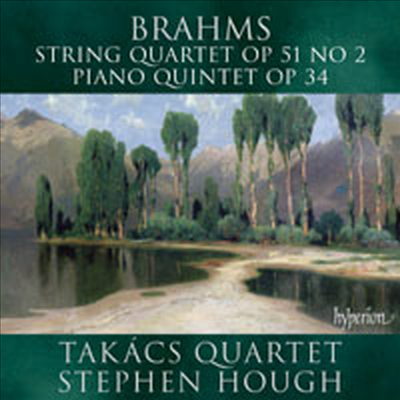 브람스: 피아노 오중주, 현악 사중주 (Brahms: String Quartet Op.51 No.2, Piano Quartet Op.34)(CD) - Takacs Quartet