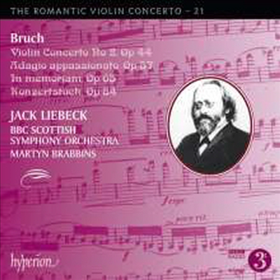 브루흐: 바이올린 협주곡 2번 &amp; 아다지오 아파쇼나토 (Bruch: Violin Concerto No.2 &amp; Adagio Appassionato Op. 57)(CD) - Martyn Brabbins