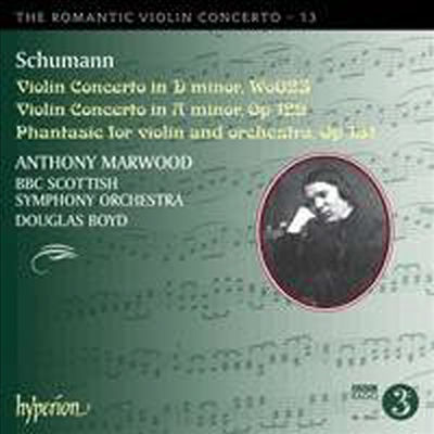 슈만: 바이올린 협주곡 & 첼로 협주곡 - 바이올린으로 편곡 (Schumann: Violin Concerto & Cello Concerto - arr. for Violin)(CD) - Anthony Marwood