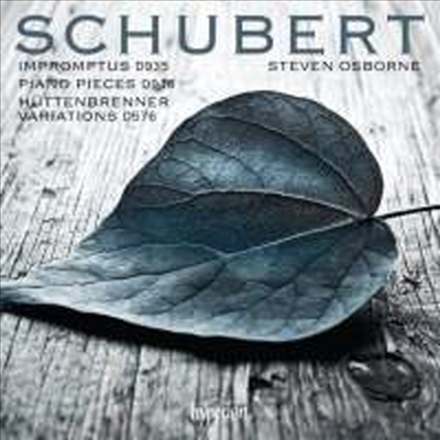 슈베르트: 4개의 즉흥곡 & 안젤름 휘텐브렌너 주제에 의한 13개의 변주곡 (Schubert: 4 Impromptus, D935 & 13 Variations On A Theme By Anselm Huttenbrenner)(CD) - Steven Osborne