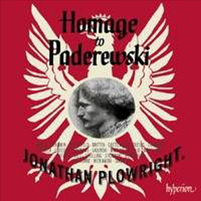 파데레프스키에게 보내는 오마쥬 (Homage to Paderewski)(CD) - Jonathan Plowright