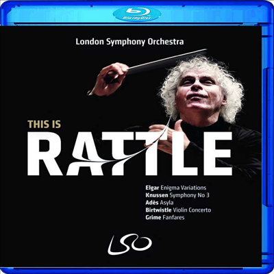 너센: 교향곡 3번, 버트위슬: 바이올린 협주곡 (Knussen: Symphony No.3, Birtwistle: Violin Concerto - This Is Rattle) (Blu-ray+DVD)(Blu-ray)(2019) - Simon Rattle