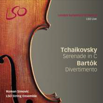 차이코프스키: 현을 위한 세레나데 & 바르톡: 현을 위한 디베르티멘토 (Tchaikovsky: Serenade ㄹor Strings & Bartok: Divertimento for Strings) (SACD Hybrid) - Roman Simovic