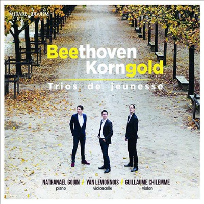 베토벤 &amp; 코른골트: 피아노 삼중주 (Beethoven &amp; Korngold: Piano Trios)(CD) - Nathanael Gouin