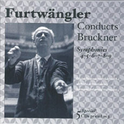 브루크너 : 교향곡 4-9번 (Furtwangler conducts Bruckner Symphonies 4-9, 1942-1951 recordings in 2008 digital restorations using the revolutionary new harmonic balancing technique) (5 for 3) - Wilhelm F