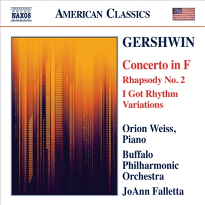 거쉰 : 피아노 협주곡, 랩소디 2번 & I got Rhythm 변주곡 (Gershwin : Piano Concerto in F & Rhapsody No. 2)(CD) - JoAnn Falletta