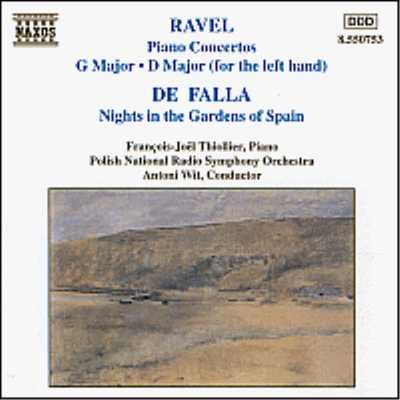 라벨 : 피아노 협주곡, 파야 : 스페인 정원의 밤 (Ravel : Piano Concerto, Falla : Nights in the Gardens of Spain)(CD) - Francois-Joel Thiollier