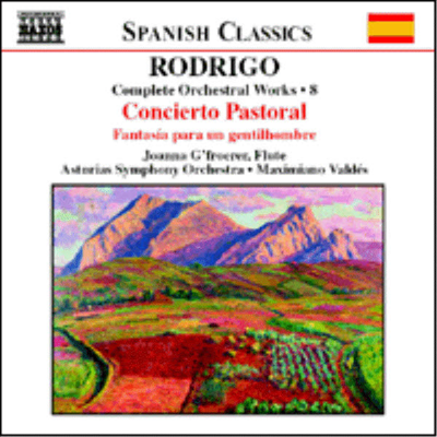 로드리고 : 전원 협주곡, 어느 귀인을 위한 환상곡 (Rodrigo : Complete Orchestral Works, Vol.8 - Concierto Pastoral, Fantasia Para Un Gentilhombre)(CD) - Maximiano Valdes