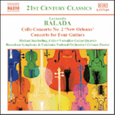 발라다 : 첼로 협주곡 2번 '뉴 올리언스', 네 개의 기타와 관현악을 위한 협주곡 (Balada : Cello Concerto No.2 'New Orleans', Concerto for Four Guitars, Celebracio)(CD) - Michael Sanderling