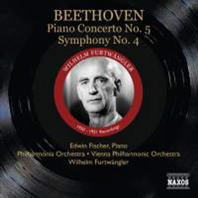 베토벤 : 피아노 협주곡 5번, 교향곡 4번 (Beethoven : Piano Concerto No. 5 & Symphony No. 4)(CD) - Edwin Fischer