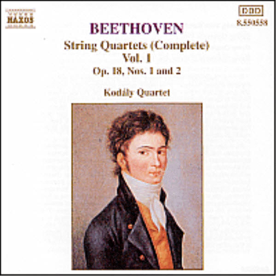 베토벤 : 현악 사중주 1, 2번 (Beethoven : String Quartets, Vol. 1 - No.1 Op.18-1, No.2 Op.18-2)(CD) - Kodaly Quartet