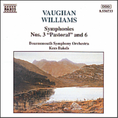 본 윌리엄스 : 교향곡 3번 &#39;전원&#39;, 6번 (Vaughan Williams : Symphony No.3 &#39;Pastoral&#39;, No.6)(CD) - Kees Bakels