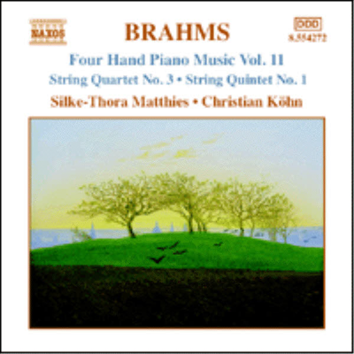 브람스 : 네 손의 피아노를 위한 편곡 11집 - 현악 사중주 1번 Op.88, 3번 Op.67 (Brahms : Four Hand Piano Music, Vol. 11 - String Quartets No.1 Op.88, No.3 Op.67)(CD) - Christian Kohn