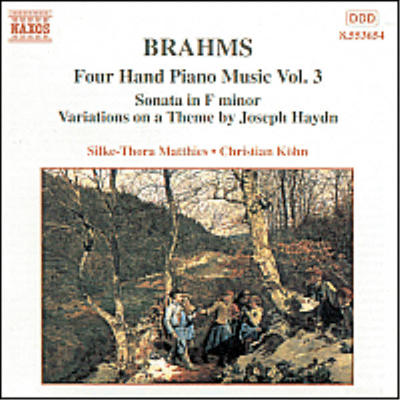 브람스 : 네 손의 피아노를 위한 편곡 3집 - 소나타, 하이든 변주곡 (Brahms : Four Hand Piano Music, Vol. 3 - Sonata Op.34b, Variations on a Theme by Joseph Haydn Op.56B)(CD) - Christian Kohn