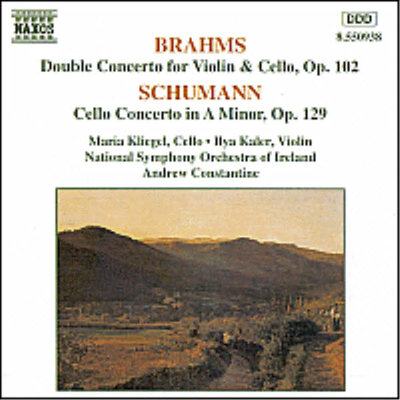 브람스 : 이중 협주곡, 슈만 : 첼로 협주곡 (Brahms : Double Concerto For Violin & Cello Op.102, Schumann : Cello Concerto Op.129)(CD) - Maria Kliegel