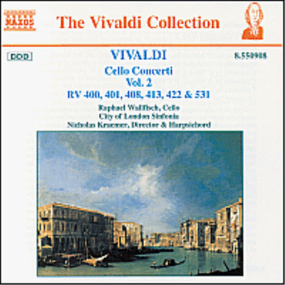 비발디 : 첼로 협주곡 2집 (Vivaldi : Cello Concertos, Vol.2)(CD) - Raphael Wallfisch