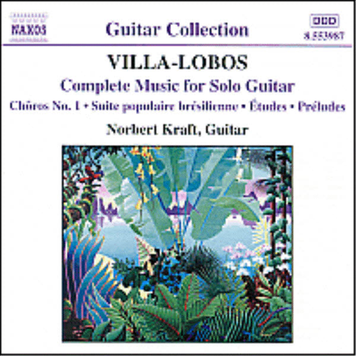 빌라-로보스 : 솔로 기타를 위한 작품 전곡집 (Villa-Lobos : Complete Guitar Music)(CD) - Norbert Kraft