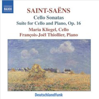 생상 : 첼로소나타 1, 2번, 첼로와 피아노를 위한 모음곡 (Saint-Saens : Cello Sonatas No.1 Op.32, No.2 Op.123, Suite Op.16)(CD) - Maria Kliegel