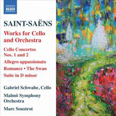 생상스: 첼로 협주곡 1 &amp; 2번 (Saint-Saens: Cello Concertos Nos. 1 &amp; 2)(CD) - Gabriel Schwabe