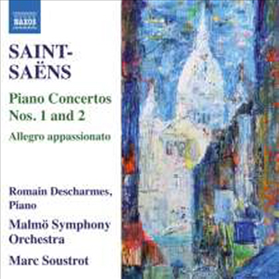 생상스: 피아노 협주곡 1 &amp; 2번 (Saint-Saens: Piano Concertos Nos.1 &amp; 2)(CD) - Romain Descharmes