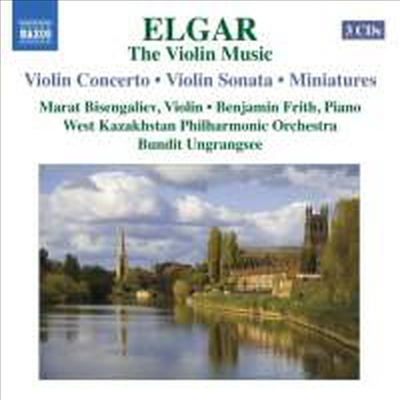 엘가 : 바이올린 작품집 (협주곡, 소나타, 사랑의 인사 외 소품들) (Elgar : The Violin Music, 3CD) - Marat Bisengaliev