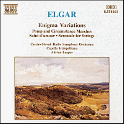 엘가 : 수수께끼 변주곡, 위풍당당 행진곡, 현을 위한 세레나데 (Elgar : Variations On An Original Theme 'Enigma' Op.36, Pomp & Circumstance March No.1, Serenade For Strings)(CD) - Adrian Leaper