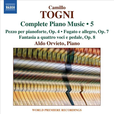 토니: 피아노 작품 5집 (Togni: Piano Sonatas Vol.5)(CD) - Aldo Orvieto