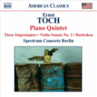 토흐 : 바이올린 소나타 2번, 피아노오중주, 블루레스크 (Ernst Toch : Piano Quintet, Violin Sonata No.2, Burlesken &amp; 3 Impromptus)(CD) - Spectrum Concerts Berlin