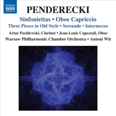 펜데레츠키 : 신포니에타 1, 2번, 오보에와 관현악을 위한 카프리스 외 (Penderecki : Sinfoniettas & Oboe Capriccio)(CD) - Antoni Wit